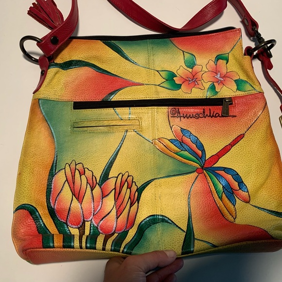 New Anuschka hand painted leather handbag. - Picture 3 of 8